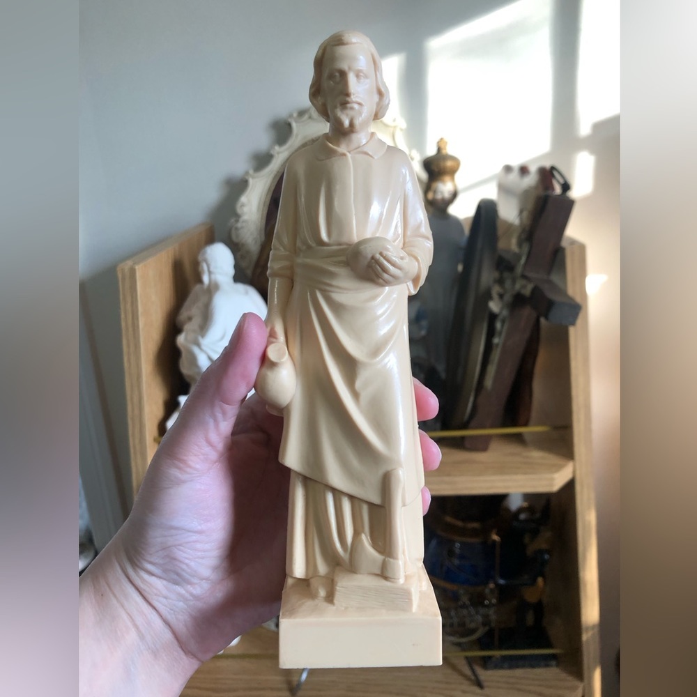 Vintage St. Joseph Plastic Statue - Picture 6 of 6